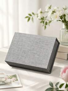 1pc Magnetic Fabric Storage Box, Suitable For Photo Albums, Letters And Small Items, Decorative Book-Shaped Organizer Box, Can Store Jewelry, Watches And Handmade Crafts, Durable Desktop Storage Box, Suitable For Living Room And Study - Multicolor - View 12