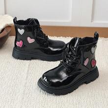 Spring/Autumn New Children's Boots, Stylish, Comfortable And Warm - Black - View 18