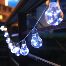Solar Powered Vintage Glass Bulb String Lights, Soft Warm Glow, Durable Waterproof, Suitable For Patio, Garden, Dorm And Holiday Party Atmosphere Lighting - Bulb - View 12