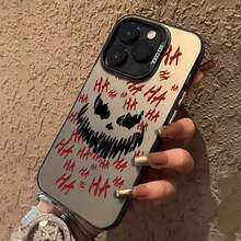 Colorful Silver Halloween Smile For 17 Pro Max 17 Pro 17 16 Pro Max 16 Pro 16 15 Pro Max 15 Pro Max 15 Pro 15 14 Pro Max 14 Pro 14 13 Pro Max 13 Pro 13 12 Pro Max 12 Pro 11 - Black - View 3