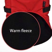 Dog Clothes Winter Wear Small Dog Pet Clothes With Built-In Harness Vest Style Warm Cotton Padded Coat - Red - Red - View 10