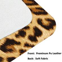 1pc Leopard Cheetah Print PU Leather Desk Mat, Large Extended Waterproof Non-Slip Smooth Mouse Pad, Animal Spots Desk Pad Protector Writing Mat Easy Clean Stain Resistant For Office Home School Computer Laptop Desktop Keyboard - View 5