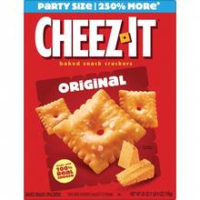 Cheez-It Cheese Crackers, Baked Snack Crackers, Lunch Snacks, Party Size, Original, 25oz Box (1 Box) - 25 Ounce (Pack Of 1) - View 11