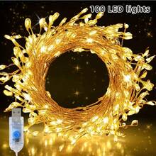 1pc Fairy Tale Light LED Firecracker Light With 8 Flashing Modes With Remote Control And Timer USB Powered Star String Lights Christmas Tree Decoration Ceiling Bedroom Windows Wedding Warm White - USB Firecracker Light - View 3