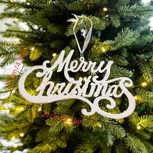 1pc New Creative Acrylic Blank Christmas Sign, Christmas Letter Decoration For Christmas Tree, Holiday Decor,Christmas - Multicolor - View 7