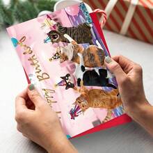 Kitten Birthday Card - Happy Birthday Cat Card - Send Her/Him Sparkle Funny Humorous Birthday Card - Vintage Glitter Sweet Kitten Birthday Card Cat Funny Happy Birthday Card With Envelope For Blessing Message Funny Card - Single Piece - View 3