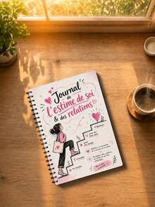 French Version Self-Worth & Relationships Journal For Self-Love, Confidence Building, Positive Self-Talk, Emotional Check-Ins, Boundary Reflection And Healthy Connections For Overthinkers, People-Pleasers And Personal Growth Seekers - A5 - View 4