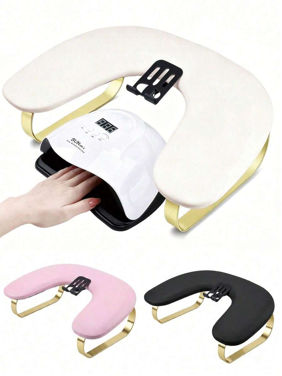 Memory Foam Manicure Hand Rest Pillow, Ergonomic Soft Arm Pad, Non-Slip Bottom, Comfortable Hand Support, Suitable For Home And Nail Salon - Multicolor - View 1