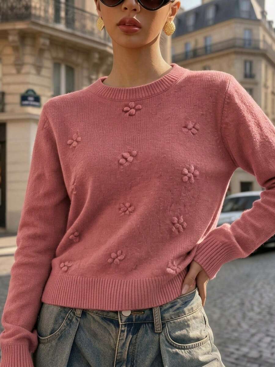 Women Sweaters - Pink - View 1