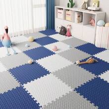 4/8/12pcs Interlocking Leaf Pattern Puzzle Crawling Mat, Shock-Absorbing Floor Mat, Thickened Bedroom Mat, Suitable For Patio, Gym, Yoga Studio, Training Room, School Protective Flooring, Multi-Color, 11.81*11.81 Inches, Better Effect After Ventilation - 30*30 Crawling Mat - View 5