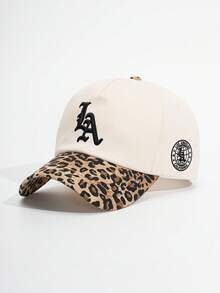 1pc Men's Fashion "LA" Baseball Cap, Breathable Adjustable Sun Hat, Suitable For Outdoor Activities & Travel - Multicolor - View 8