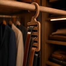 Vertical Multi-Layer Space-Saving Plastic Hanger Hooks Minimalist Style Tie Belt Scarf Storage Hook Dormitory Space Optimization Essential Behind Door Entryway Organizer Camisole Strap Accessory Hanging Rack Bedroom Closet Organization Tool Modern Home Decor Practical Housewarming & Mother's Day Creative Gift Useful Gift For Boyfriend Father - Multicolor - View 3