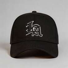 1 Pc Men's Gothic Letter LA Embroidered Fashion Baseball Cap, Adjustable Design, Suitable For Outdoor Activities, Travel, And Running - Multicolor - View 7