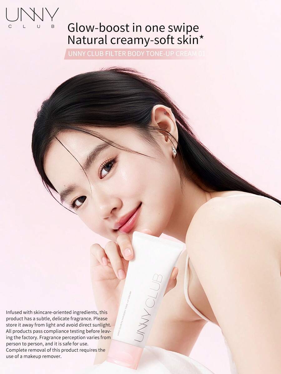 UNNY CLUB Krim Pencerah Tubuh Efek Filter, Alami Tanpa Bekas Putih, Ringan Tidak Berminyak, Tahan Air dan Keringat, Tahan Lama, Cocok Untuk Pemula, Penggunaan Multi-Skenario, 100ml, Merek Kosmetik Kecantikan - Putih - View 1