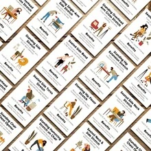 Unisex Bodyweight Exercise Cards (16-Card Set) – Suitable For Office & Work Breaks; Seated & Standing Fitness Cards For Adults; Ideal For Home Or Office Workers With Sedentary Jobs. - 16 Sheets/set - View 1