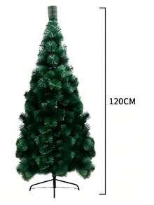 Artificial Christmas Tree, Easy Assembly & Dense Pine Needles, Foldable Metal Stand, Green Xmas Tree For Home, Shop Window Holiday Decor, Ideal For Family & Party Decor Enthusiasts, Only Christmas Tree, Accessories Not Included - Multiple Specifications - View 12