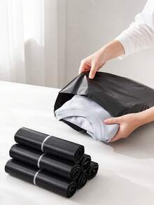 30/100pcs White Plastic Shipping Bags, Waterproof Polyethylene Mailing Bags, Self-Sealing Envelopes For Clothing E-Commerce Packaging - A-White - View 6