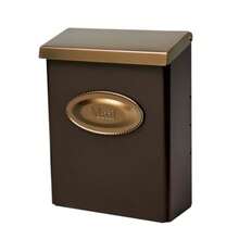 Free Shipping Designer Locking Wall Mount Mailbox, Bronze, Medium - Venetian Bronze Brass - View 7