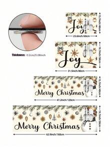 1/2pcs Christmas Vintage Diatomaceous Earth Mat, Snowman Pattern, Super Absorbent, Non-Slip, Perfect For Bathroom, Kitchen And Dining Room, Quick Drying, Ideal Gift For Home Decor And Bathroom Mat, Sweet Christmas Decoration! - Multicolor - View 10