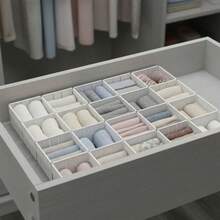 Organizador Divisorias Para Gaveta Japones Calcinha Cueca - Branco - Visão 4