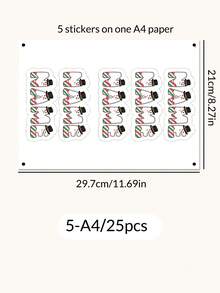 LICVIC 客製化雪人姓名貼紙，節慶聖誕字母貼花，個性化節日信封裝飾，客製化聖誕貼紙，可自訂季節性禮物標籤，適用於卡片、禮品包裝、派對裝飾、聖誕派對小禮貼紙、聖誕主題封印貼 - 風格A - 查看 17