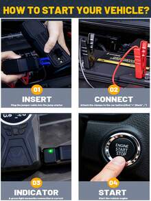 Kompresor Udara dan Pompa Pengisi Angin, Pompa Pengisi Angin Ban Portabel untuk Simulator Roda, Pompa Pengisi Angin Ban Digital 140 PSI Portabel untuk Mobil, Pompa Udara Tanpa Kabel dengan Pengukur Digital & Mati Otomatis, Pompa Sepeda Listrik untuk Mobil, Sepeda Motor, Sepeda, dan Bola - Satu ukuran cocok untuk semua. - View 5