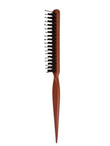5/3/2/1 Hair Styling Updo With Curls And Volumizing Texture - Three Rows Of Teasing Comb - Brown - View 5
