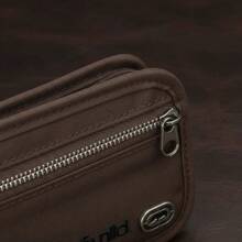 Cartera Ecko Unltd. Original | Billetera de Tela con Cierre y Múltiples Compartimentos.  Poliéster    Cartera/Billetera  2026 - Marrón - Ver 4