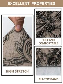1/4/6 buah Sarung Kursi Makan Cetak Digital, Daun Musim Gugur, Motif Daun, Bahan Sutra Susu Elastis, Dapat Dicuci dengan Mesin, Cocok untuk Ruang Tamu, Ruang Makan, Dapur dan Lainnya, Dekorasi Rumah - MultiWarna - View 3