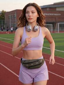 CAMEL CROWN Unisex Multifunctional Sports Waist Bag & Crossbody Chest Pack, Large Capacity Fitness Gear For Outdoor Running & Morning Jogging - Dark Grey - View 3