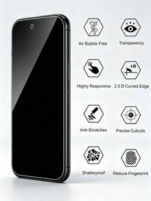 3 Packs Privacy Tempered Glass Screen Protector, Compatible With Iphone 18 Pro/18 Pro Max/17/15/16/14/11/12/13 Pro Max, Anti-Spy Tempered Glass, For XS Max/XR/X/15/7/8 Plus, Birthday Gift, Anti-Spy Phone Screen Protector For Family And Friends, Phone Accessories - 3Pcs High Defxinition - View 3