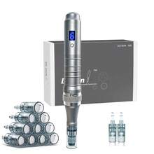 Dr Derma Pen M8 Wireless Adjustable Electric Microneedling Pen, Includes 12 X 0.25mm Replacement Needles - Grey - View 1