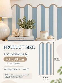 SUPSTICKER Wavy Striped Self-Adhesive Wallpaper, Removable Wall Decor, Suitable For Bedroom, Living Room, Entryway And Home - Stripe - View 17