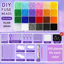 18800 / 10, 436pcs - 2.6mm Mini High-Quality Beaded Set | Comes With Upgraded Tool Kit, 1 Square Template, 1 Beading Pen And 1 Beading Scoop, Includes Other Necessary Tools. Suitable For Home Use, Handmade Pixel Art Crafts, Craft Beading Set - Multicolor - View 9