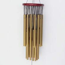 Vintage Hanging Wind Chime For Garden, Patio, Home Decor, Courtyard, Balcony, Tea Room, Traditional Style Decorative Ornament, Holiday Gift - 27-tube - View 5