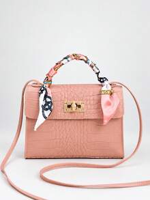1 buah Tas Tangan Syal Motif Buaya Warna-warni untuk Anak Perempuan, Tas Mini Modis dengan Kunci, Tas Selempang Serbaguna, Cocok untuk Bepergian dan Beraktivitas Sehari-hari, Tersedia Berbagai Warna - Pola Buaya M1334 - View 19