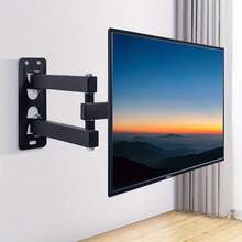 Full Motion TV Wall Mount, Suitable For Most 32-55 Inch TVs, Max VESA 400 X 400mm, With Swivel, Tilt, Extend And Horizontal Adjustment Functions, Supports Up To 55 Lbs - Multicolor - View 2