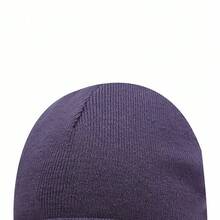 Nike Embroidered Jumpman Design Windproof Warm Comfortable Minimalist Versatile Beanie Unisex Couple Style Purple - Purple - View 5