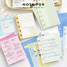 NOTE FOR M5 Loose Leaf Refill Set, Life Archiving Series, Korean Minimalist Planner M5 Refill, Suitable For Notebooks, Diaries, Planners, Back To School Season, School Opening Season - A - View 1