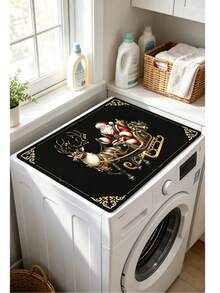 1PC Christmas Element Welcome Mat, Diatomite Absorbent Small Rug, Non‑Slip Floor Mat For Stove Coffee Machine Water Bar Counter, Christmas Halloween Home Decor, Indoor Outdoor Doormat For Front Door Kitchen Area - Multicolor - View 16