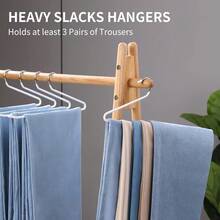 10/20pcs Thickened Goose Neck Hangers Open Design Easy Hang Non-Slip Pants Rack Suitable For Pants Scarf Shawl Storage - View 10