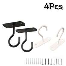 1Pc/2/3/4Pcs Ceiling Hanging Hooks For Hanging Plants, Indoor/Outdoor Flower Pot Hooks, Suitable For Flower Pots, Hanging Baskets, Wind Chimes, Lanterns, Lights, Bird Feeders, Home Decor - Multicolor - View 17