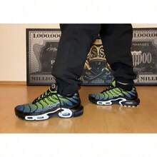 Nike Men Sneakers - Green, Blue and Black - View 1