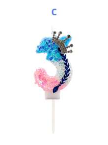 Snowflake Gradient Crystal Crown Blue Woven Style Birthday Number Candle, Autumn Decor, Souvenir, Camping, Kitchen, Christmas, Party Gift, Kitchenware, Home Decor & Accessories, Party Decoration & Supplies - View 6