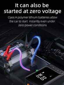 Alat Starter Mobil 6000A dengan Pompa Udara, Pengisi Angin Ban 140 PSI, Layar Digital, Lampu LED, dan Power Bank USB, Starter Aki Portabel, Cocok untuk Perjalanan Musim Dingin, Perjalanan Darat, dan Situasi Aki Mati, Hadiah untuk Pria dan Wanita - Wireless - View 4