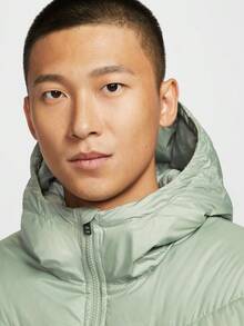 Nike Men's AS M NK WINDRUNNER STMNT Down Jacket Thick Down Jacket - Short HQ7791-370 - Green - View 6