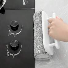 4pcs Detachable Window Track Cleaning Brush Set, Gap Brush, Corner And Window Sill Gap Cleaning Brush, Squeegee (1 Handle, 3 Cloths) - A - View 5