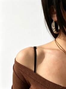 1Pair/2pcs Adjustable Thin Fabric Bra Shoulder Straps With Iron Buckle, Removable Replacement Bra Straps, Extra Long Spaghetti Strap Lingerie Accessories, Cross Bra Straps, Invisible Lift Bra Straps, Suitable For Wedding, Date, Party, Daily - Multicolor - View 4