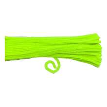 100 Chenille - Limpia Pipas Normal -manualidades = Full - 35 AMARILLO FLUORESCENTE - Ver 1