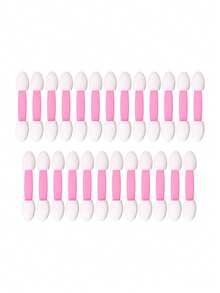 25PCS Nail Art Sponge Magic Wand Double-Ended Sponge Brush Gradient Nail Art Brush Hand Clip Rhinestone Brush - Pink - View 8